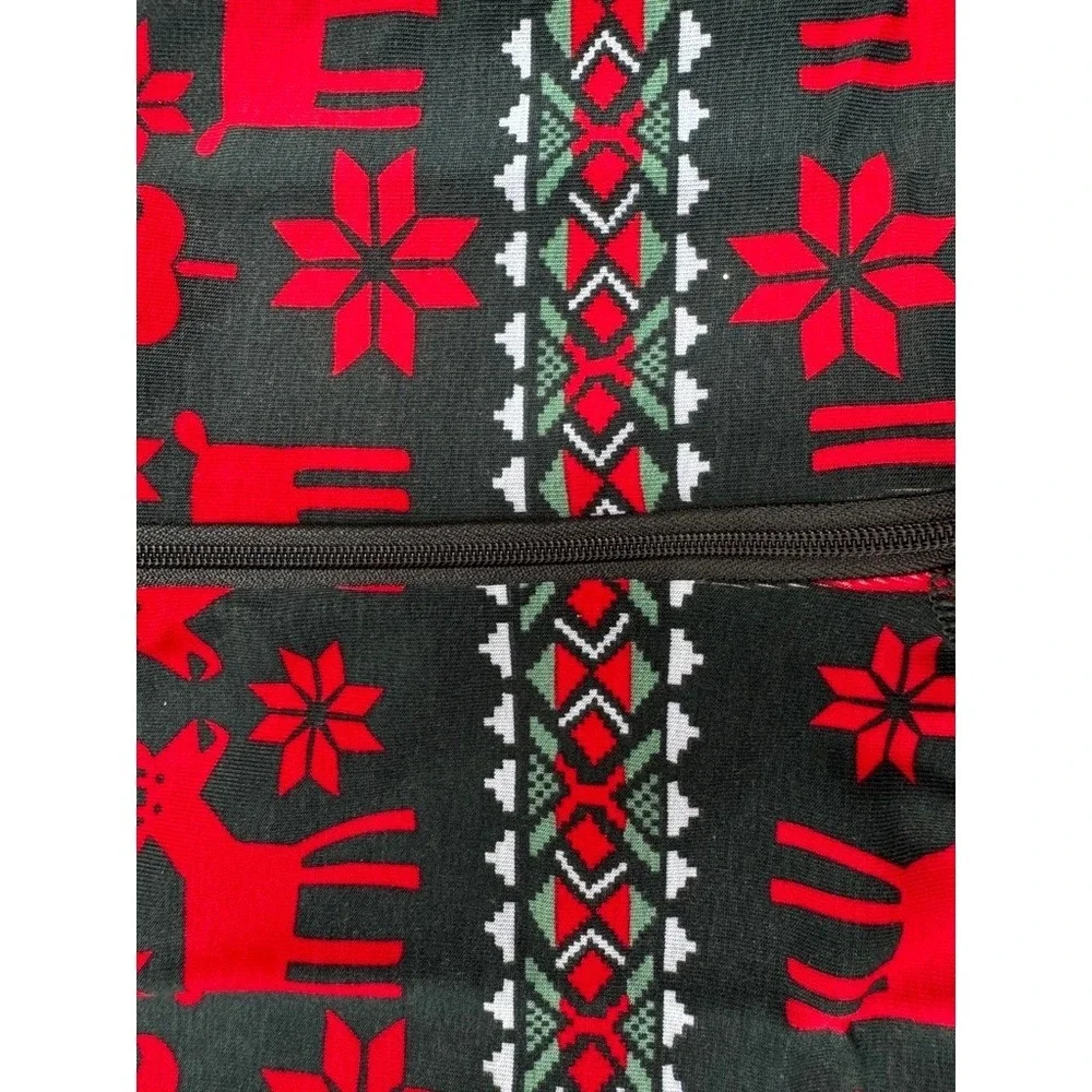 Hanna Andersson Baby Zip Sleeper Dear Deer On Green 0-3M‎